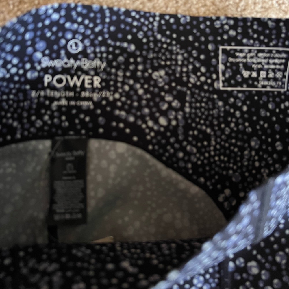 Sweaty Betty power high 7/8 workout leggings sz 12 - Picture 8 of 10